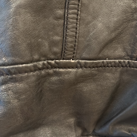 Muubaa leather motorcycle jacket in black size 8 - Picture 4 of 7